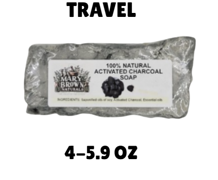 100% natural Activated Charcoal Soap // Free Exfoliating Soap Bag
