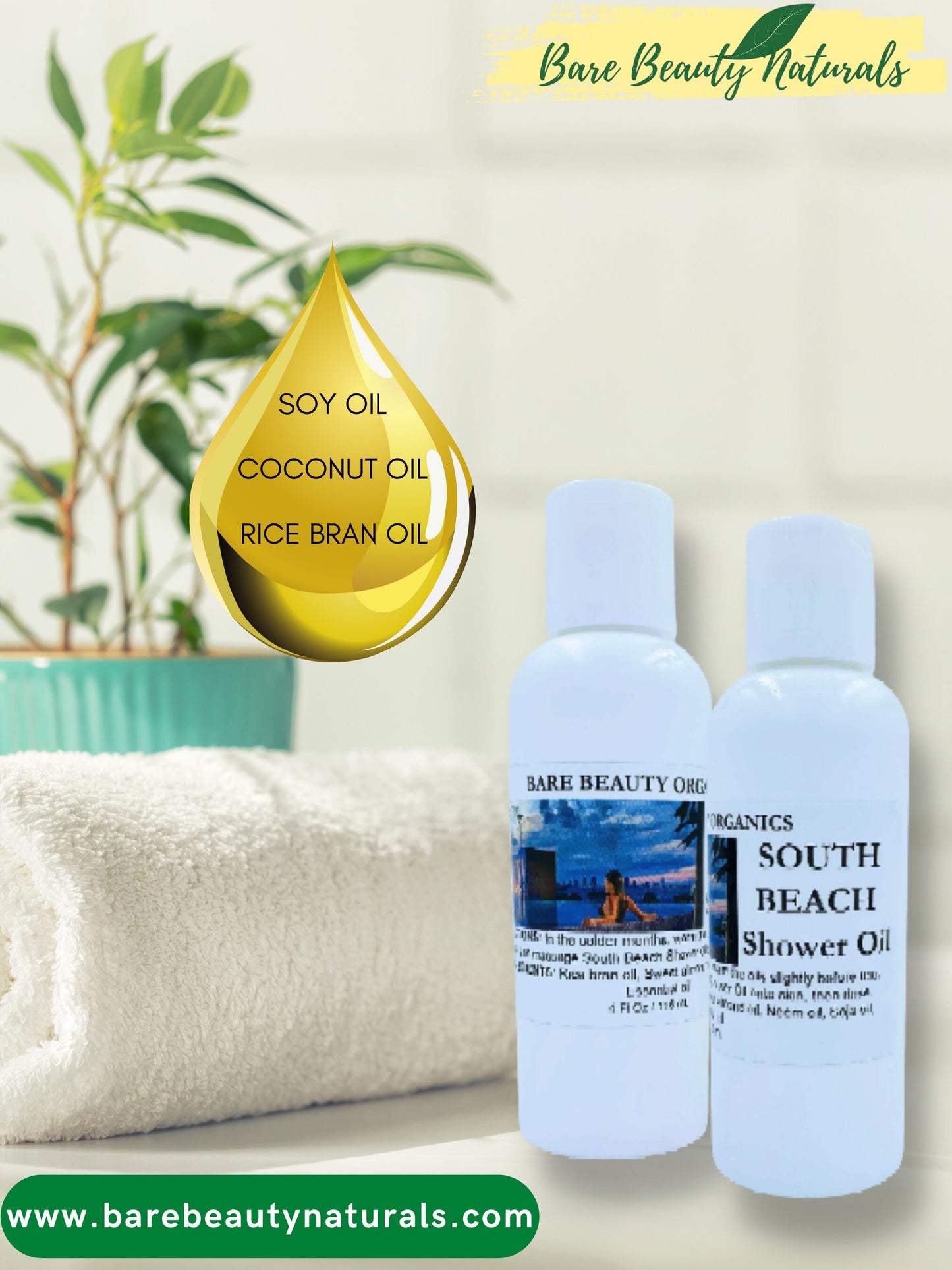 South Beach Glow - Natural Hydrating Shower Oil