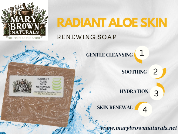 Botanical Radiance Aloe Soap // Free Exfoliating Soap Bag