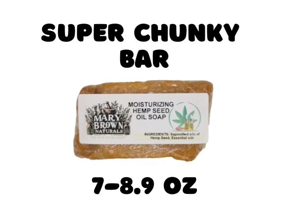 100% Natural Moisturizing Hemp Seed Oil Soap // Free Exfoliating Soap Bag