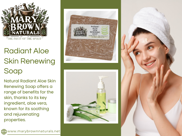 Botanical Radiance Aloe Soap // Free Exfoliating Soap Bag
