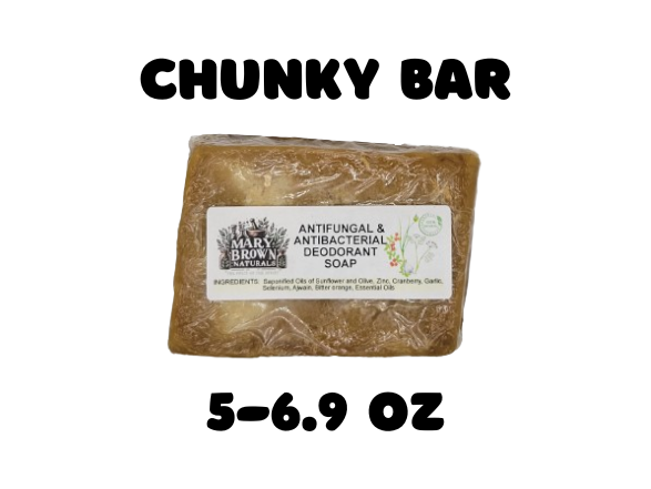 Antifungal Antibacterial Deodorant Soap // Free Exfoliating Soap Bag
