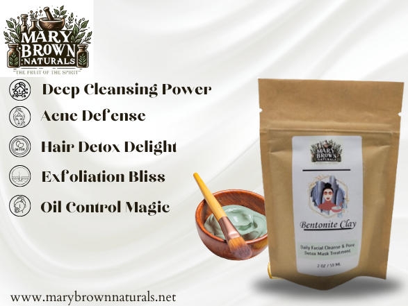 Bentonite Clay - Face, Hair & Body Mask