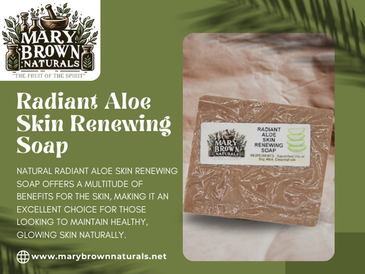 Botanical Radiance Aloe Soap // Free Exfoliating Soap Bag