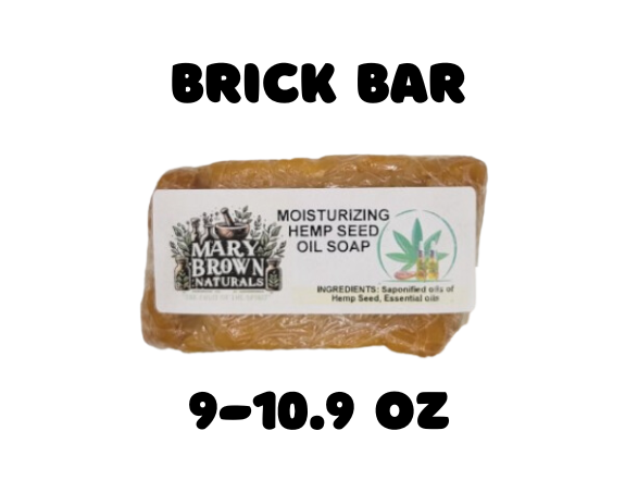 100% Natural Moisturizing Hemp Seed Oil Soap // Free Exfoliating Soap Bag