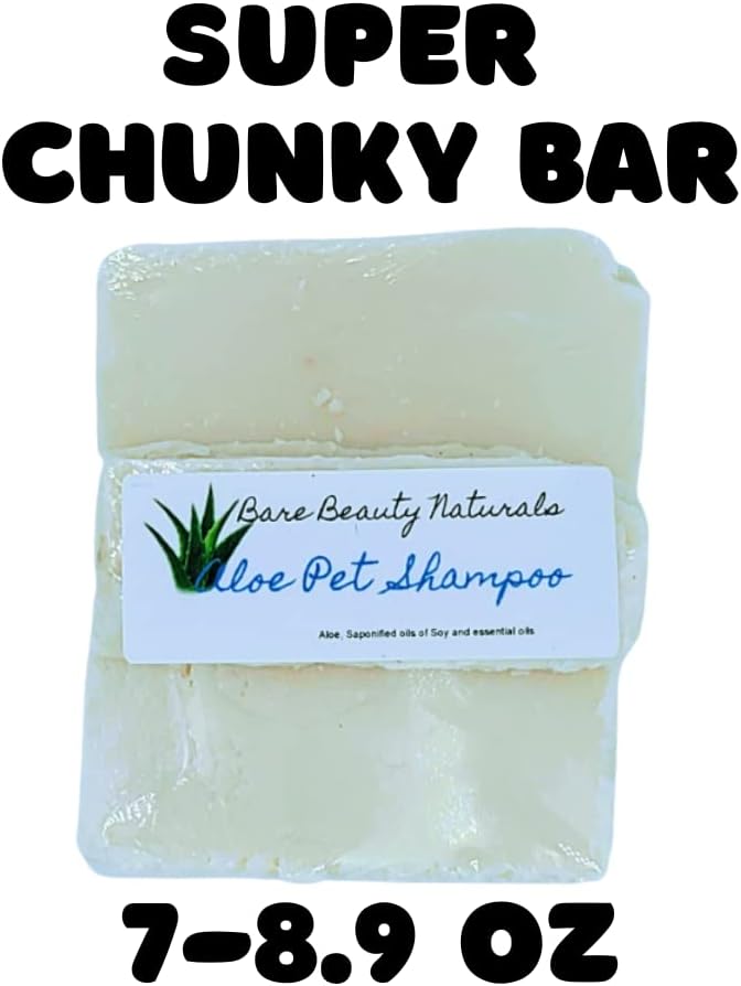 100% Natural Aloe Pet Soap // Free Exfoliating Soap Bag
