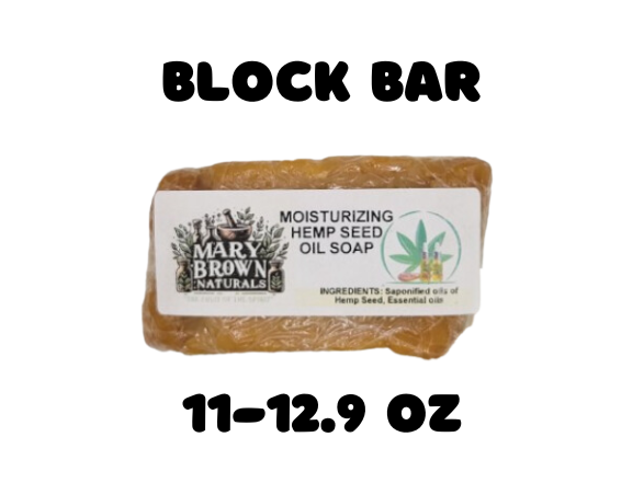 100% Natural Moisturizing Hemp Seed Oil Soap // Free Exfoliating Soap Bag