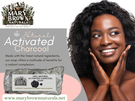 100% natural Activated Charcoal Soap // Free Exfoliating Soap Bag