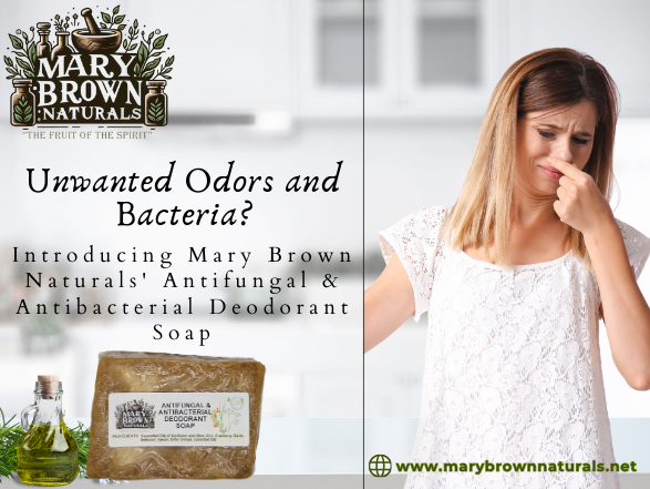 Antifungal Antibacterial Deodorant Soap // Free Exfoliating Soap Bag