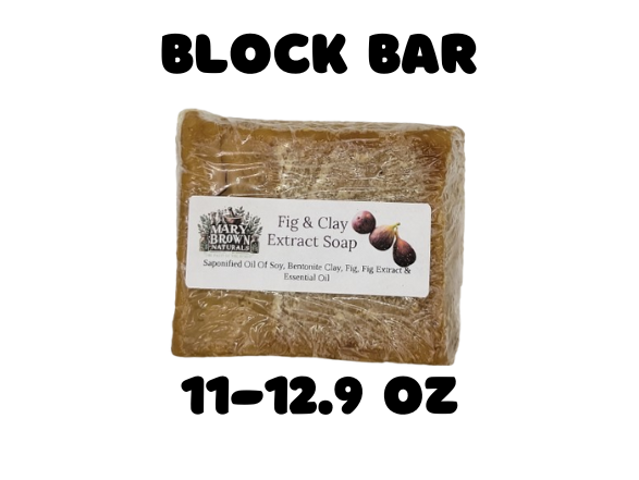 100% Natural Fig and Clay Extract Soap // Free Exfoliating Soap Bag