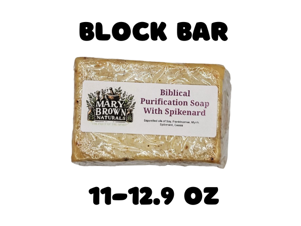Limited Edition 100% Natural Biblical Purification Soap w/Ground Myrrh, Frankincense, Cassia, Spikenard // Free Exfoliating Soap Bag