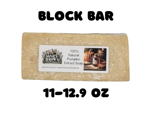 100% Natural Pumpkin Extract Soap // Free Exfoliating Soap Bag