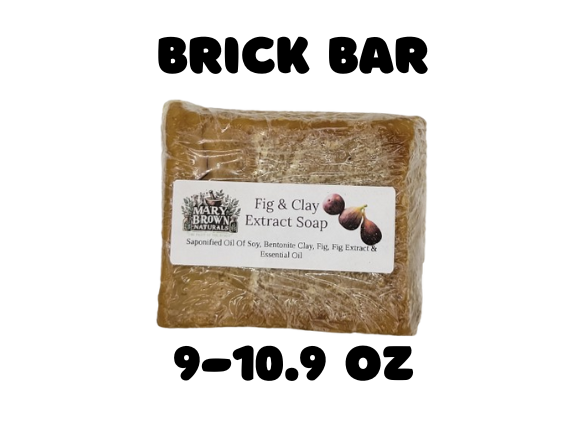 100% Natural Fig and Clay Extract Soap // Free Exfoliating Soap Bag