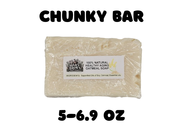 100% Natural Healthy Aging Oatmeal Refresh Soap // Free Exfoliating Soap Bag