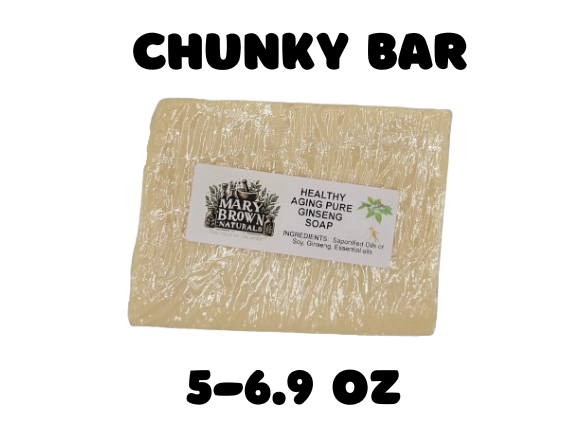 Pure Ginseng Herbal Soap // Free Exfoliating Soap Bag