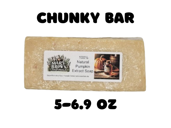 100% Natural Pumpkin Extract Soap // Free Exfoliating Soap Bag