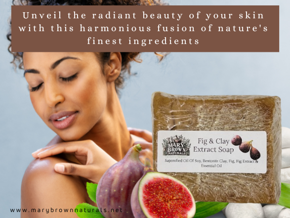 100% Natural Fig and Clay Extract Soap // Free Exfoliating Soap Bag