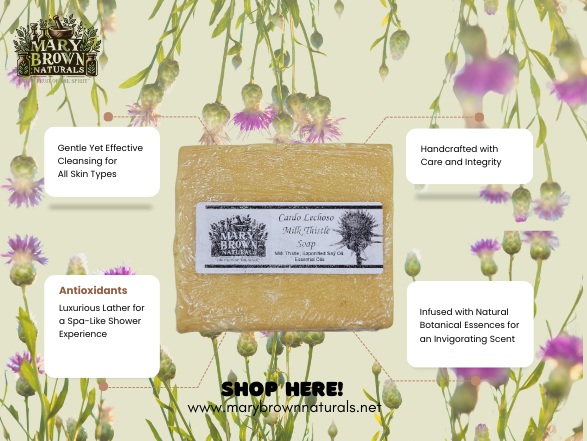 Cardo Lechoso Milk thistle Soap // Free Exfoliating Soap Bag