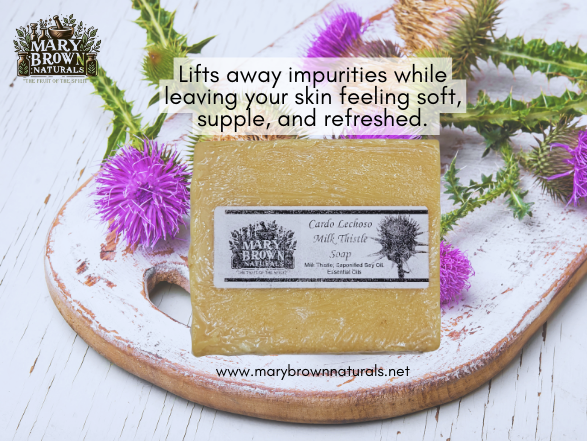 Cardo Lechoso Milk thistle Soap // Free Exfoliating Soap Bag