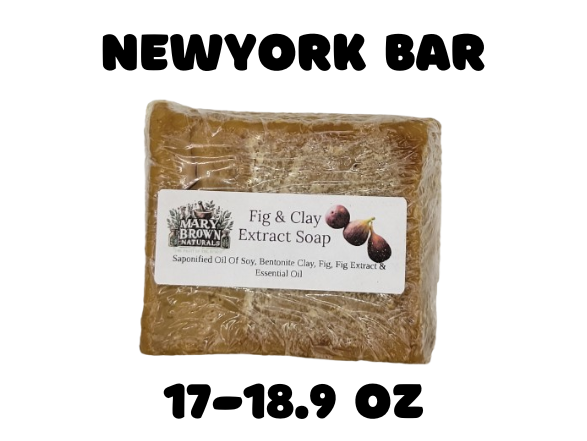 100% Natural Fig and Clay Extract Soap // Free Exfoliating Soap Bag