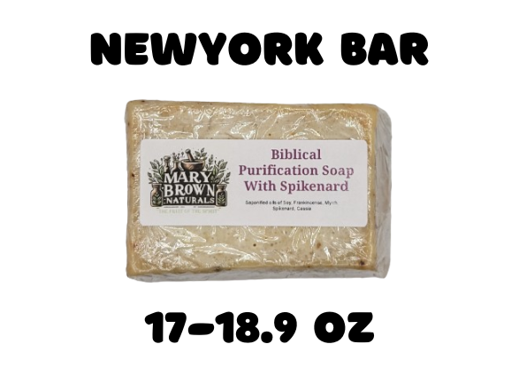 Limited Edition 100% Natural Biblical Purification Soap w/Ground Myrrh, Frankincense, Cassia, Spikenard // Free Exfoliating Soap Bag
