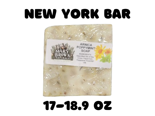 100% Natural Arnica PoppyMint Exfoliating Soap // Free Exfoliating Soap Bag