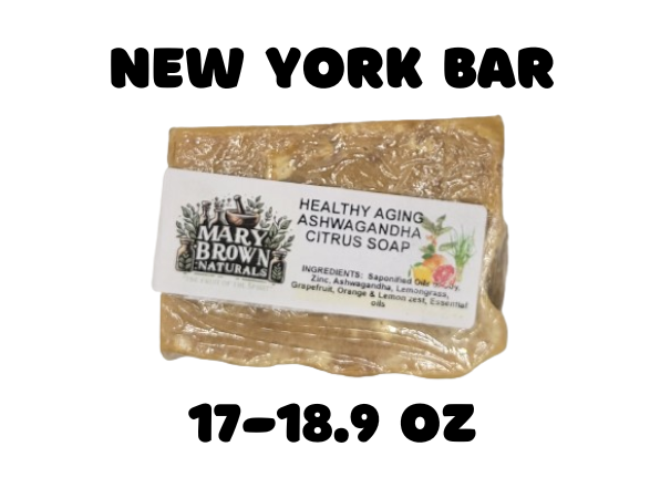 Healthy Aging Ashwagandha Citrus Soap // With Free Exfoliating Soap Bag