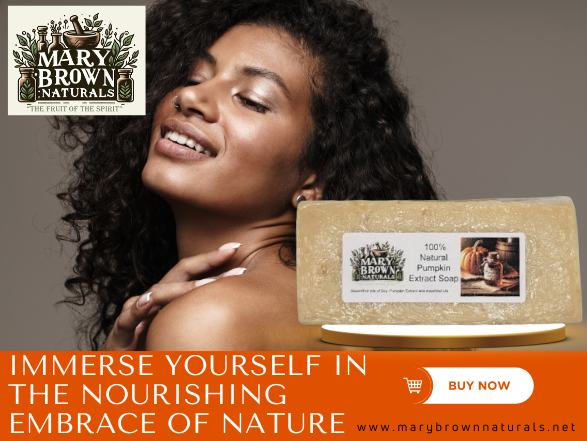 100% Natural Pumpkin Extract Soap // Free Exfoliating Soap Bag
