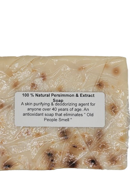 100% Natural Persimmon and Extract Soap For Body Odor, Deodorizing over 40 years of Age // Plant-Based