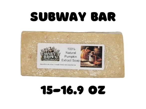 100% Natural Pumpkin Extract Soap // Free Exfoliating Soap Bag