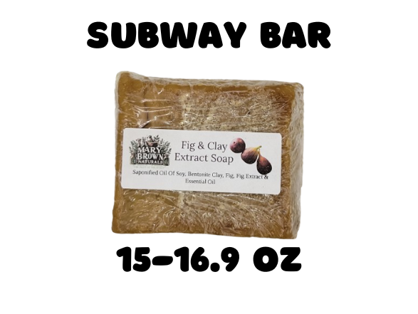 100% Natural Fig and Clay Extract Soap // Free Exfoliating Soap Bag