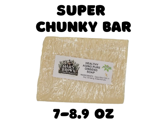 Pure Ginseng Herbal Soap // Free Exfoliating Soap Bag