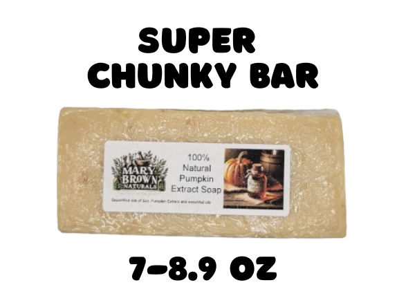 100% Natural Pumpkin Extract Soap // Free Exfoliating Soap Bag