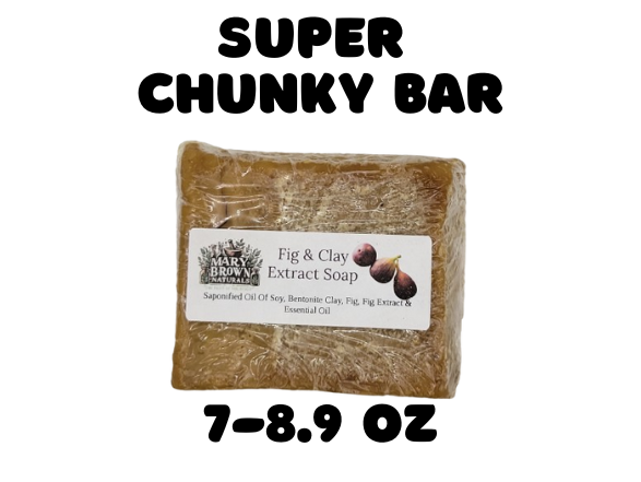 100% Natural Fig and Clay Extract Soap // Free Exfoliating Soap Bag