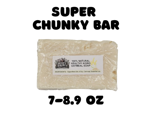 100% Natural Healthy Aging Oatmeal Refresh Soap // Free Exfoliating Soap Bag