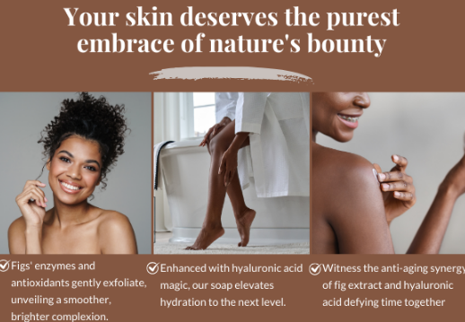 Fig and Hyaluronic Acid Soap// Free Exfoliating Soap Bag