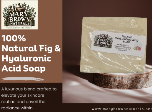 Fig and Hyaluronic Acid Soap// Free Exfoliating Soap Bag
