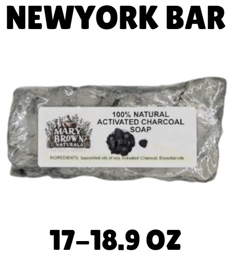 100% natural Activated Charcoal Soap // Free Exfoliating Soap Bag