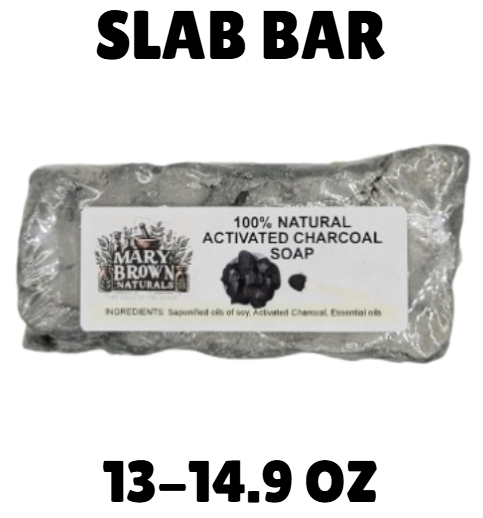 100% natural Activated Charcoal Soap // Free Exfoliating Soap Bag