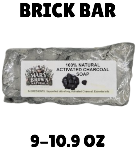 100% natural Activated Charcoal Soap // Free Exfoliating Soap Bag