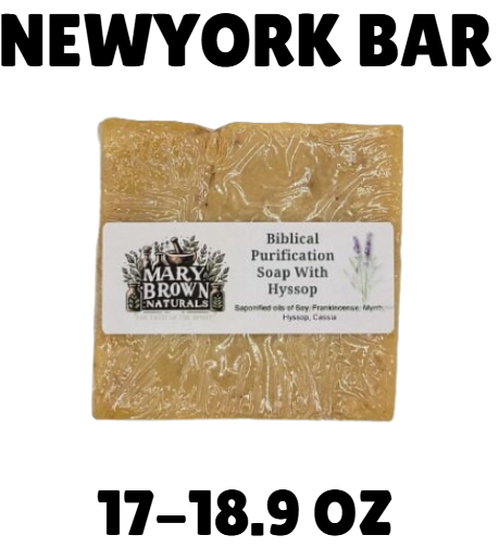 100% Natural Biblical Purification Soap with Hyssop // Free Exfoliating Soap Bag