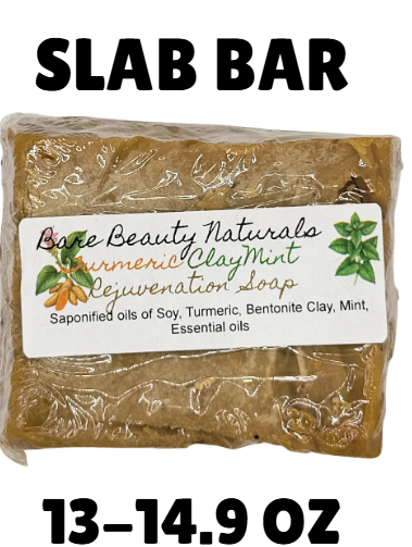 100% Natural Turmeric and Green Tea Rejuvenation Soap // Free Exfoliating Soap Bag