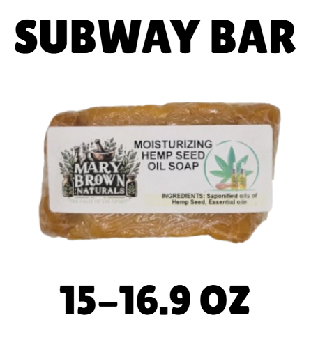 100% Natural Moisturizing Hemp Seed Oil Soap // Free Exfoliating Soap Bag