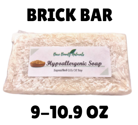 100% Natural Hypoallergenic Soap-unscented- no color- no additives- Acne soap // Free Exfoliating Soap Bag