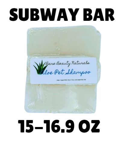 100% Natural Aloe Pet Soap // Free Exfoliating Soap Bag