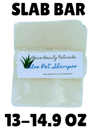 100% Natural Aloe Pet Soap // Free Exfoliating Soap Bag