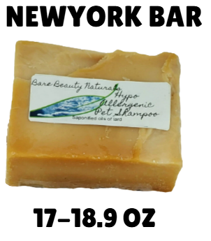 Hypoallergenic Natural Pet Shampoo - No Scent, No Color, No Additives // Free Exfoliating Soap Bag