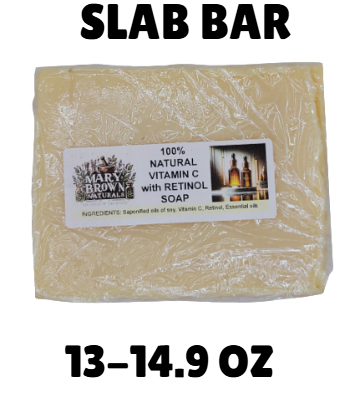 100% Natural Vitamin C with Retinol Soap // Free Exfoliating Soap Bag