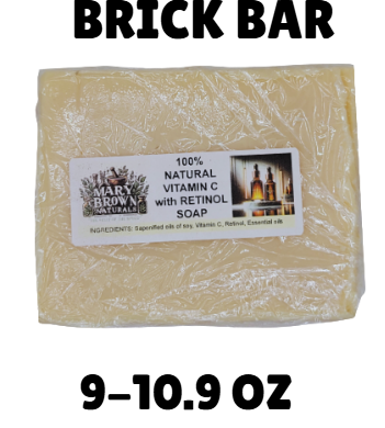 100% Natural Vitamin C with Retinol Soap // Free Exfoliating Soap Bag