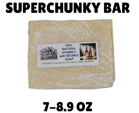 100% Natural Vitamin C with Retinol Soap // Free Exfoliating Soap Bag
